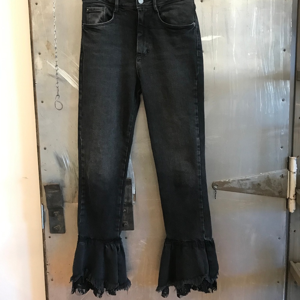 Zara Black Flare Jeans